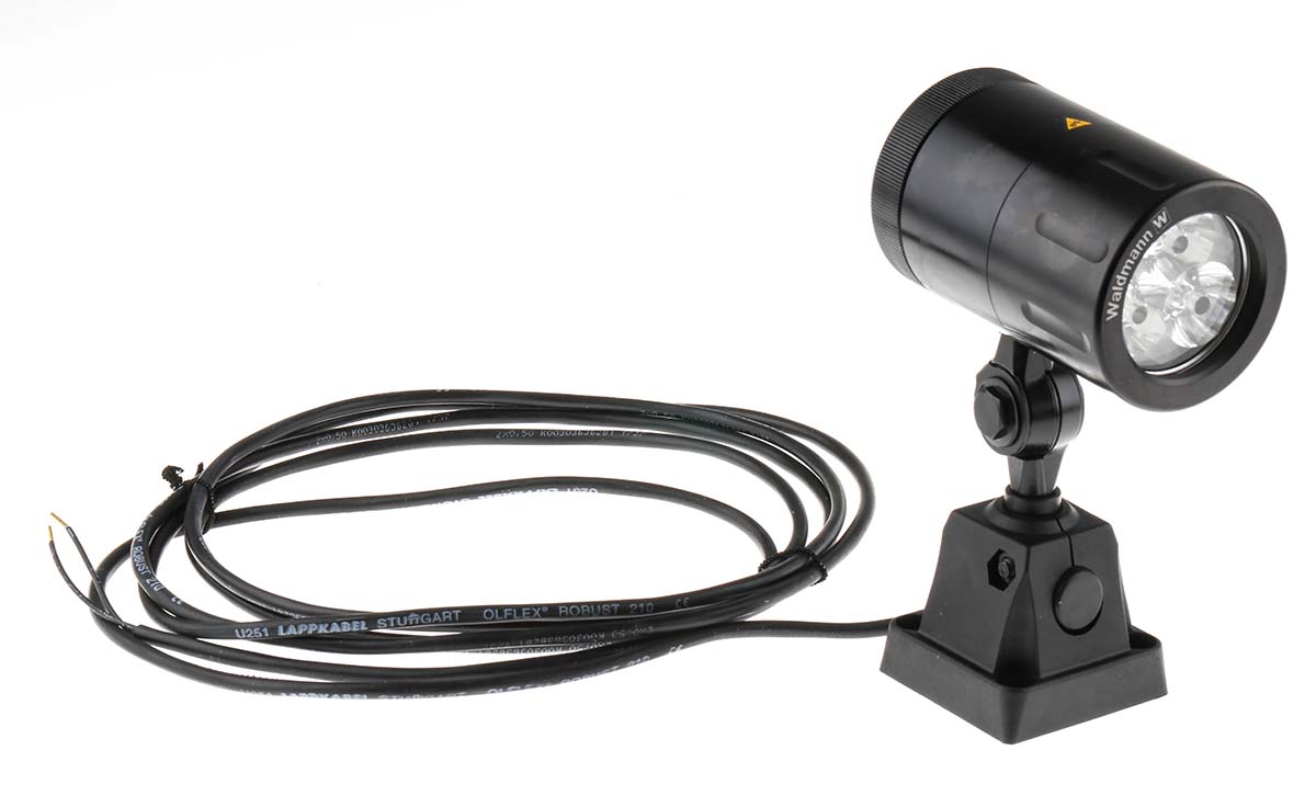 Waldmann LED Machine Light, 24 V ac/dc, 24 V ac/dc, 24 V ac/dc, IP67, 85mm Arm Length