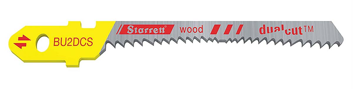 Starrett, 9 - 19 Teeth Per Inch 57mm Cutting Length Jigsaw Blade, Pack of 2