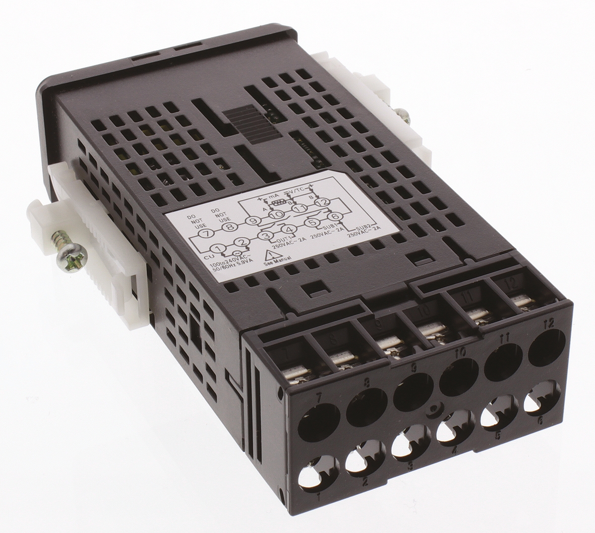 Omron E5GC Panel Mount PID Temperature Controller, 48 x 24mm 1/2 Input, 1 Output Relay, 100 → 240 V ac Supply Voltage