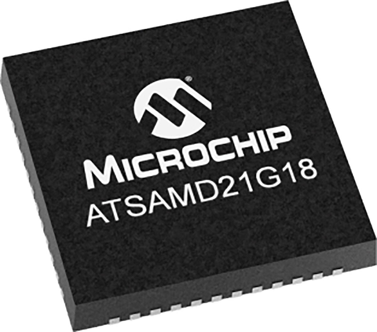 Microchip ATSAMD21G18A-MU, 32 bit ARM Cortex M0+, SAM D21 Microcontroller, 48 MHz, 256kB FLASH, 48-Pin QFN