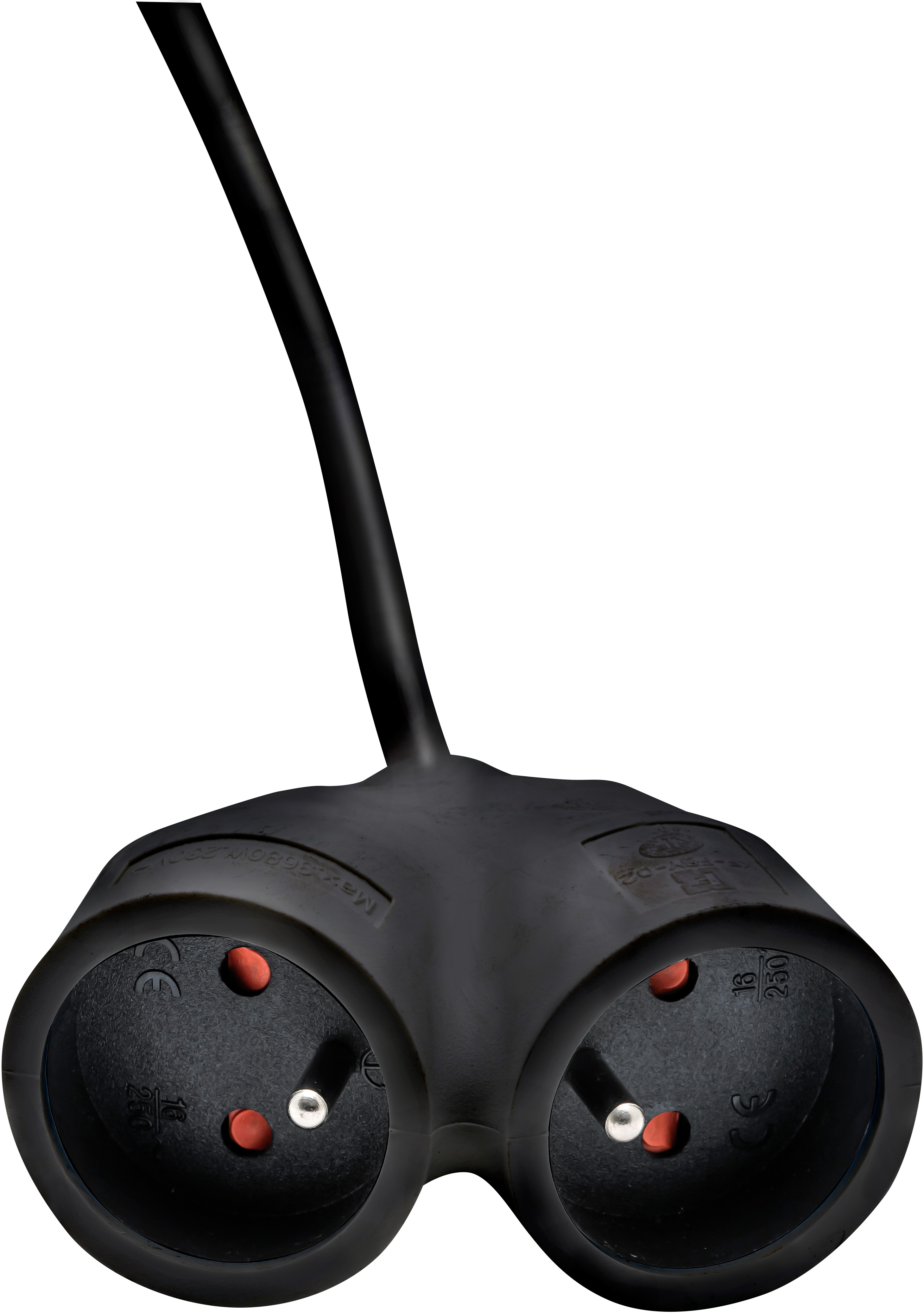 brennenstuhl 2m 2 Socket Type E - French Extension Lead, 230 V, IP20