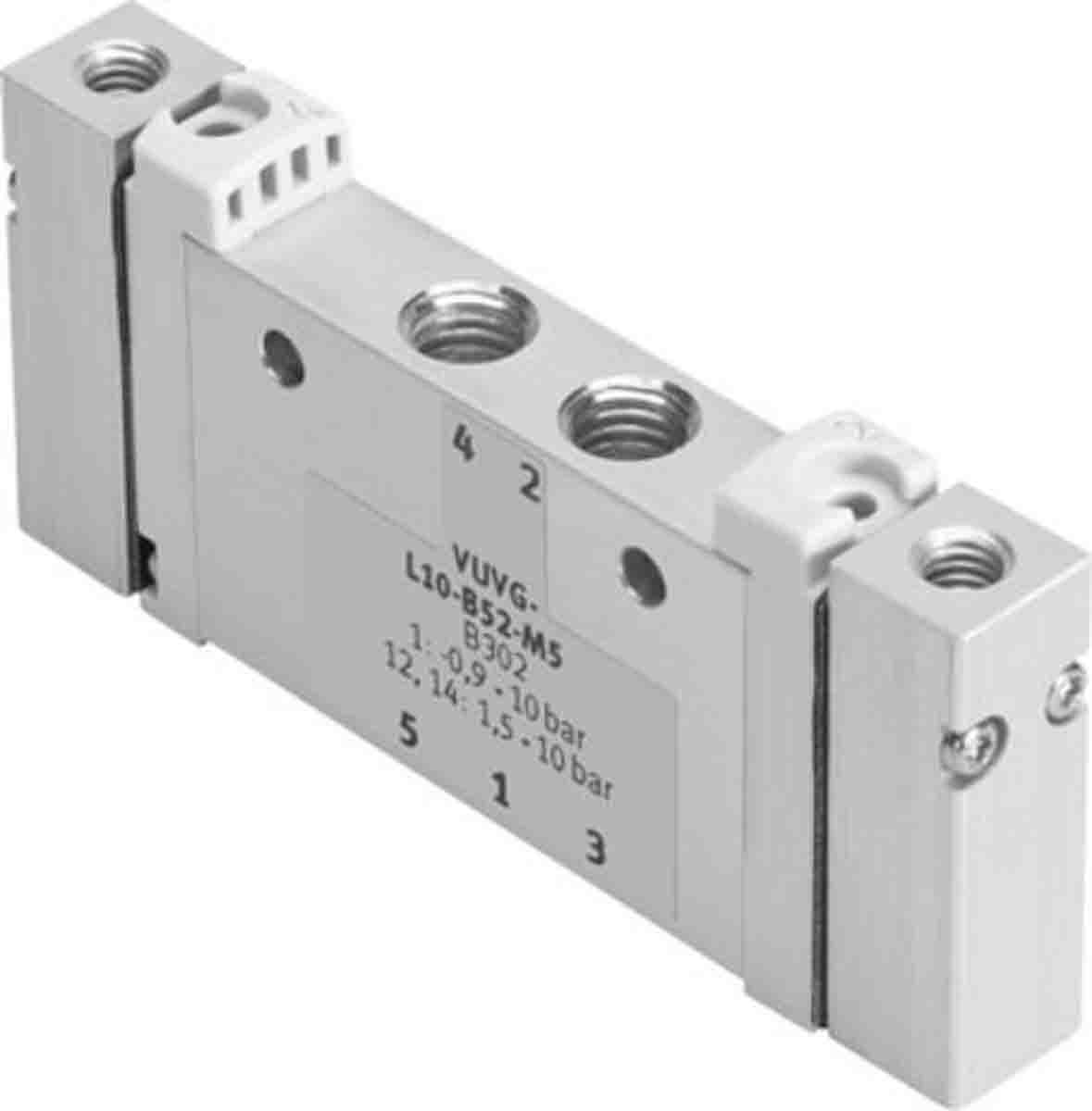 Festo 5/2 Bistable Pneumatic Solenoid Valve - Pneumatic VUWG Series, 573809