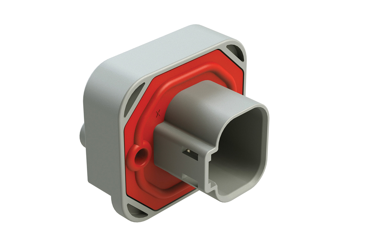 Amphenol Industrial, AT Automotive Connector Plug Grey Flange Mount 4 Way AT15-4P-BM03