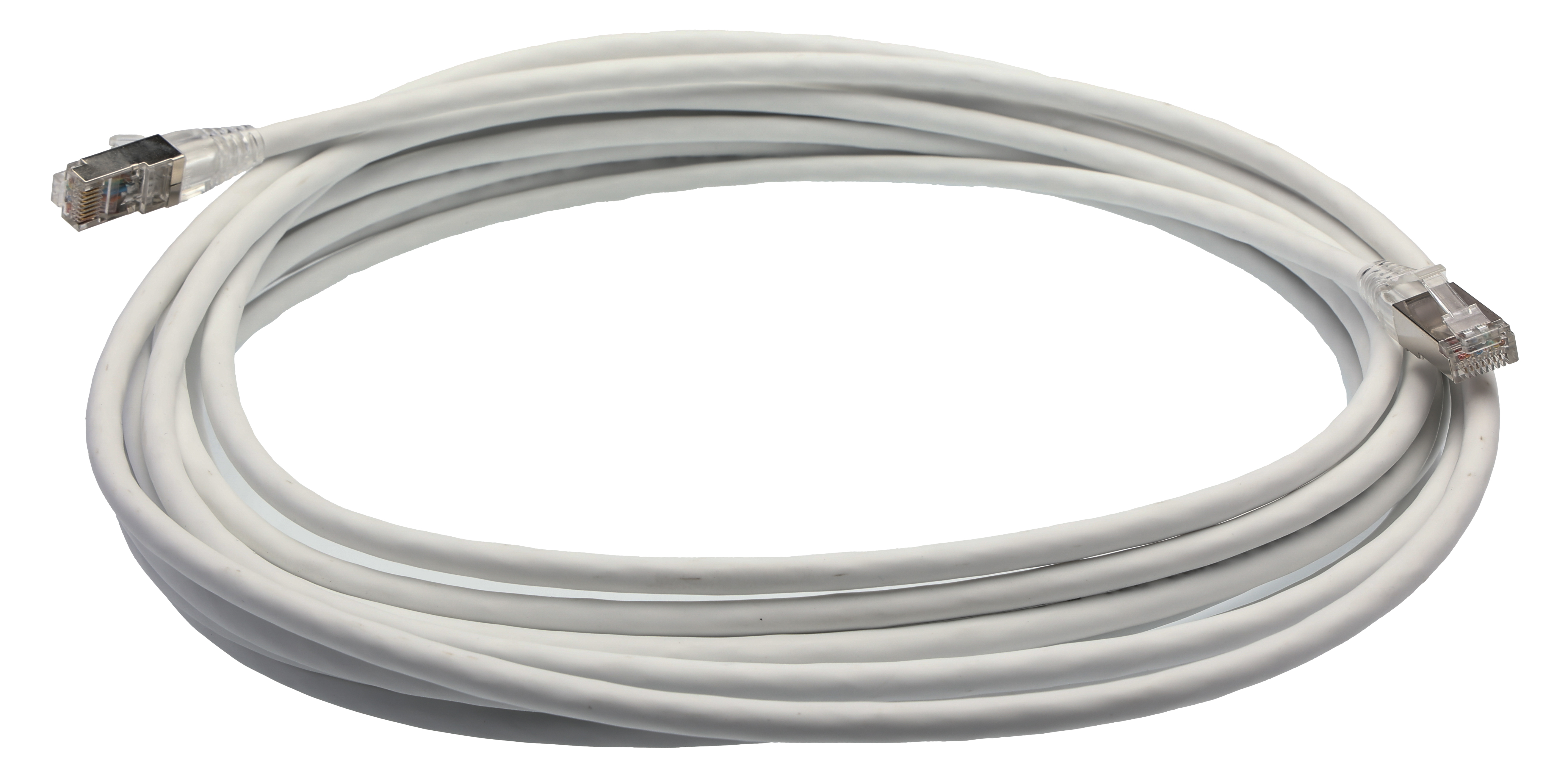 HellermannTyton Connectivity, 7m Cat6a, White RJ45 to RJ45, S/FTP, Terminated