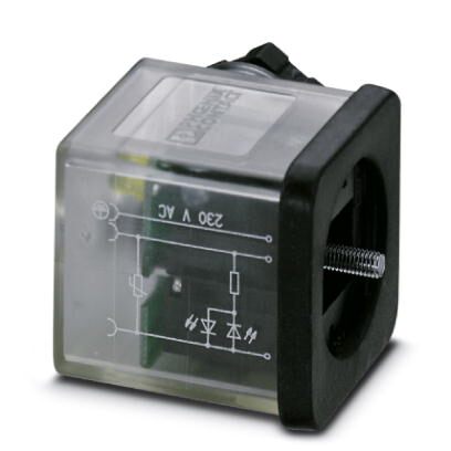 Phoenix Contact Solenoid Valve Connector with Indicator Light, 230 V ac Voltage