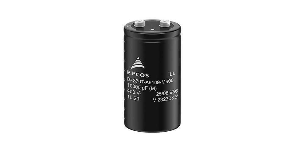 EPCOS 5600μF Aluminium Electrolytic Capacitor 450V dc, Screw Terminal - B43703A5568M600
