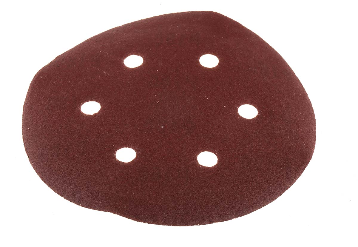 RS PRO Aluminium Oxide Sanding Disc, 150mm x 1mm Thick, 180+ Grade, P180 Grit, 25 in pack