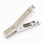 Mueller Electric Crocodile Clip, Stainless Steel Contact, 50A, Black