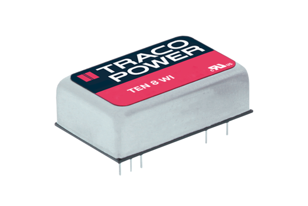 TRACOPOWER TEN 8WI DC-DC Converter, 5V dc/ 1.6A Output, 43 → 160 V dc Input, 8W, Through Hole, +85°C Max Temp