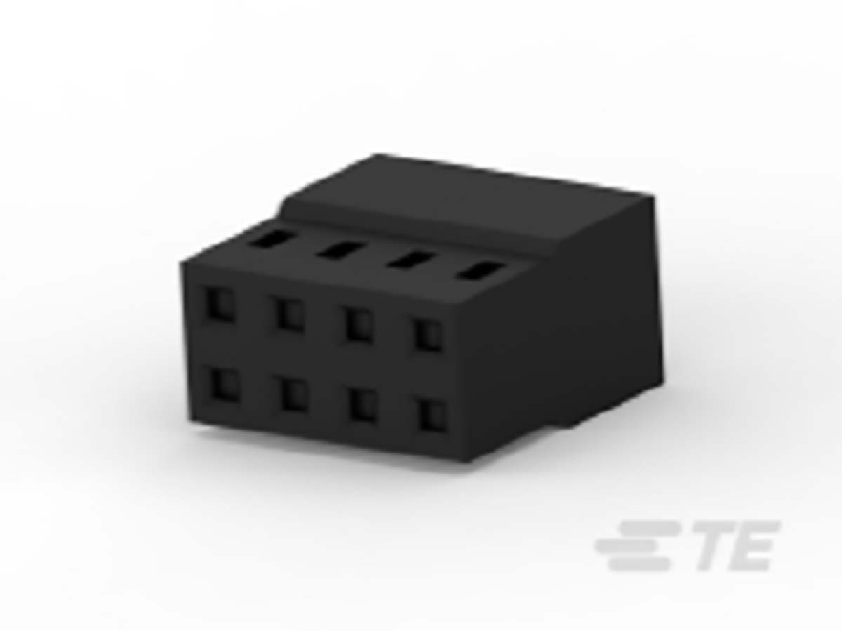 TE Connectivity, AMPMODU Female PCB Connector Housing, 2mm Pitch, 8 Way, 2 Row