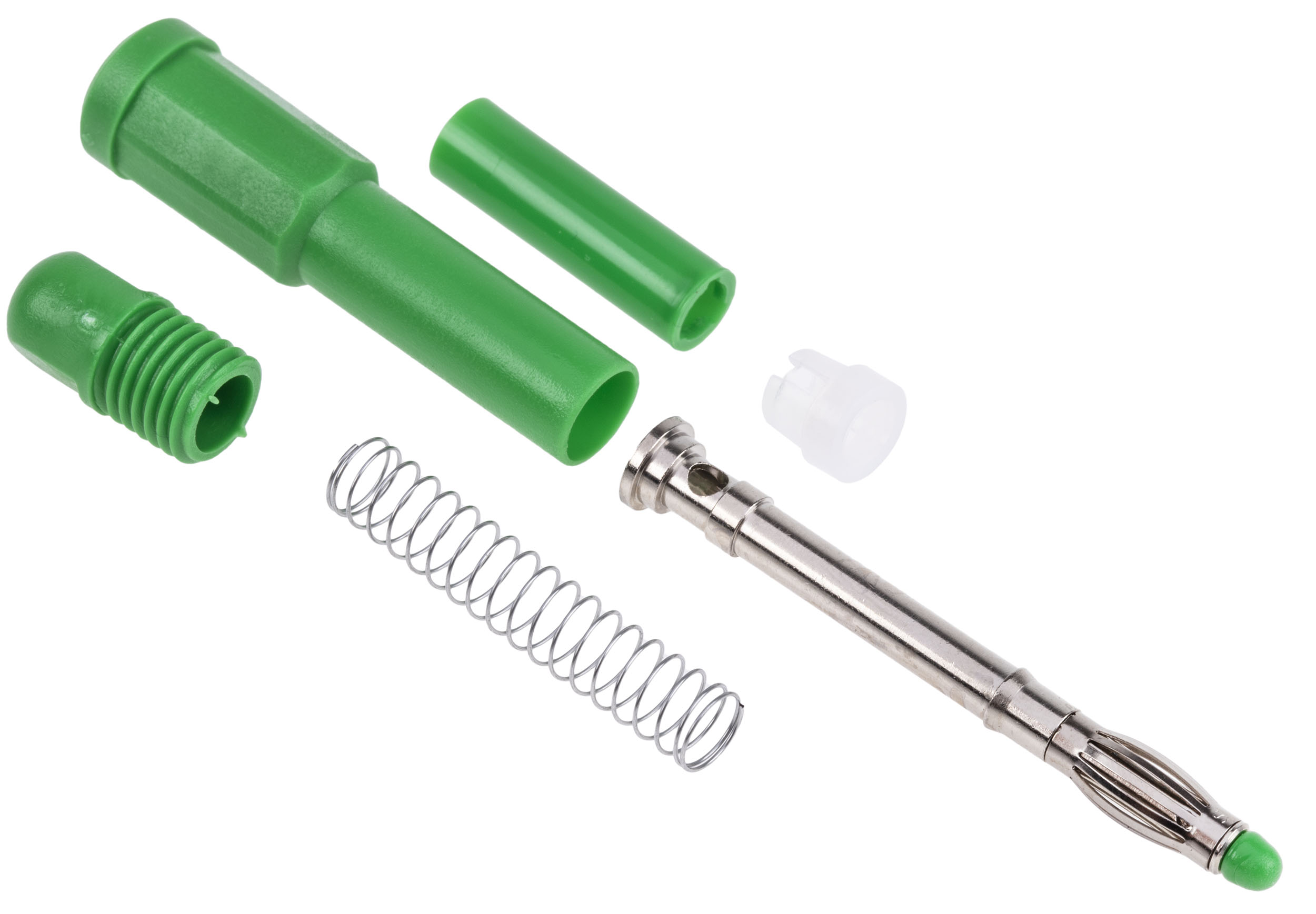 RS PRO Green Male Banana Plug, 4 mm Connector, Solder Termination, 20A, 1000V