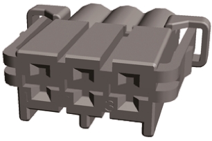 TE Connectivity, AMP MCP 2.8 Automotive Connector Socket Grey 3 Way 2-968976-9