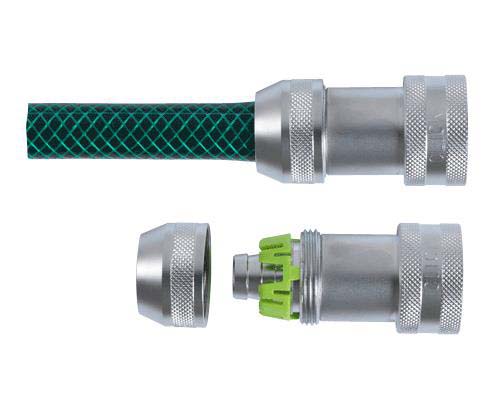 Nito Hose Connector, Straight Coupler with Hose Lock 1/2in 1/2in ID, 25 bar