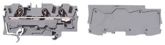 WAGO 2006-1301 TOPJOB S, 2006 Series Grey, 6mm², Single-Level, Push-In Cage Clamp Termination, ATEX, IECEx