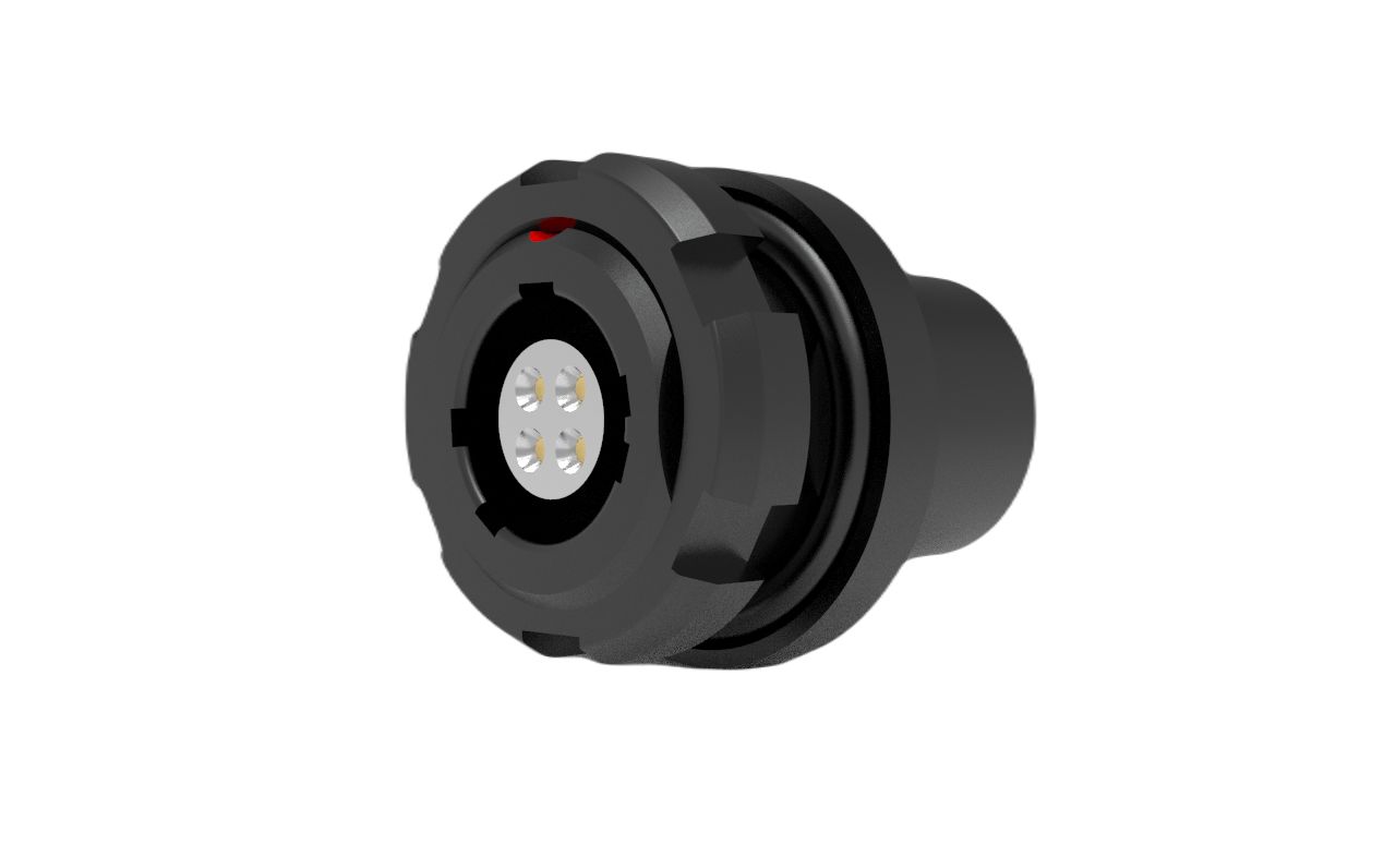 Amphenol NEXUS Technologies Industrial Circular Connector, 4 Contacts, Panel, Socket, Female, IP68, IP69K, NX-G80YAR