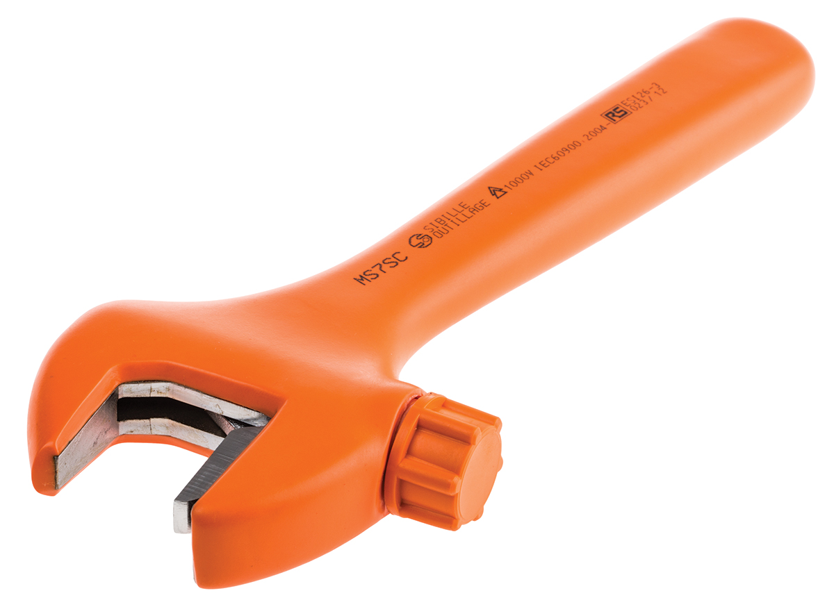 Penta Adjustable Spanner, 200 mm Overall, 26mm Jaw Capacity, Insulated Handle, VDE/1000V