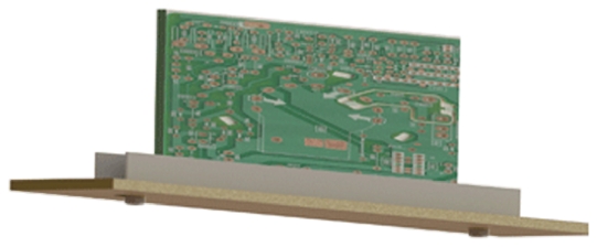 Essentra PCB Card Guide Vertical Mount 76.2mm Long, 1.6mm Thick Max.