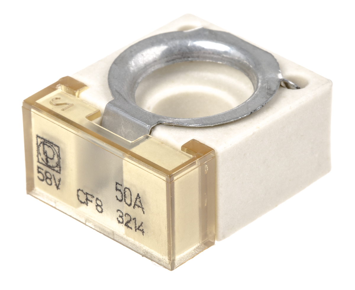 Littelfuse 50A Grey, White CF Car Fuse, 58V dc