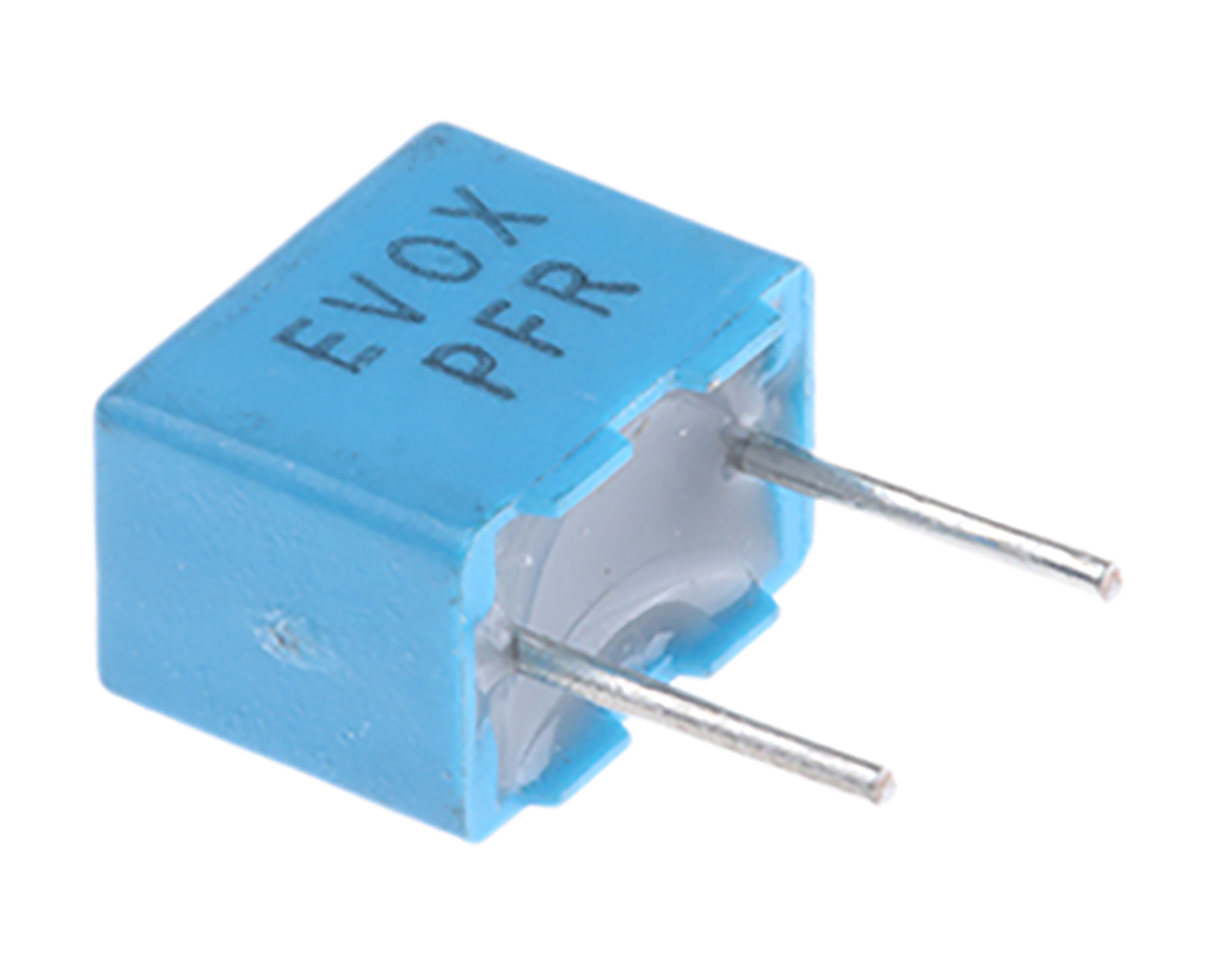 KEMET PFR510 Polypropylene Film Capacitor, 250 V ac, 630 V dc, ±5%, 100pF, Through Hole