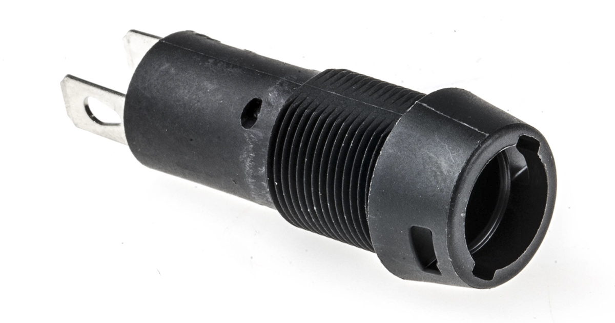 Schurter 16A Panel Mount Fuse Holder for 5 x 20mm Fuse, 1P, 250V ac