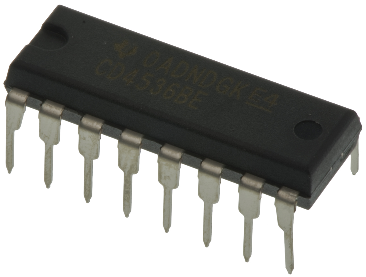 Texas Instruments CD4536BE, Programmable Timer Circuit, 16-Pin PDIP