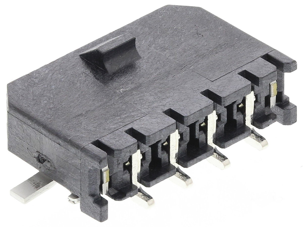 Molex Micro-Fit 3.0 Series Right Angle Surface PCB Header, 4 Contact(s), 3 mm Pitch, 1 Row, Shrouded