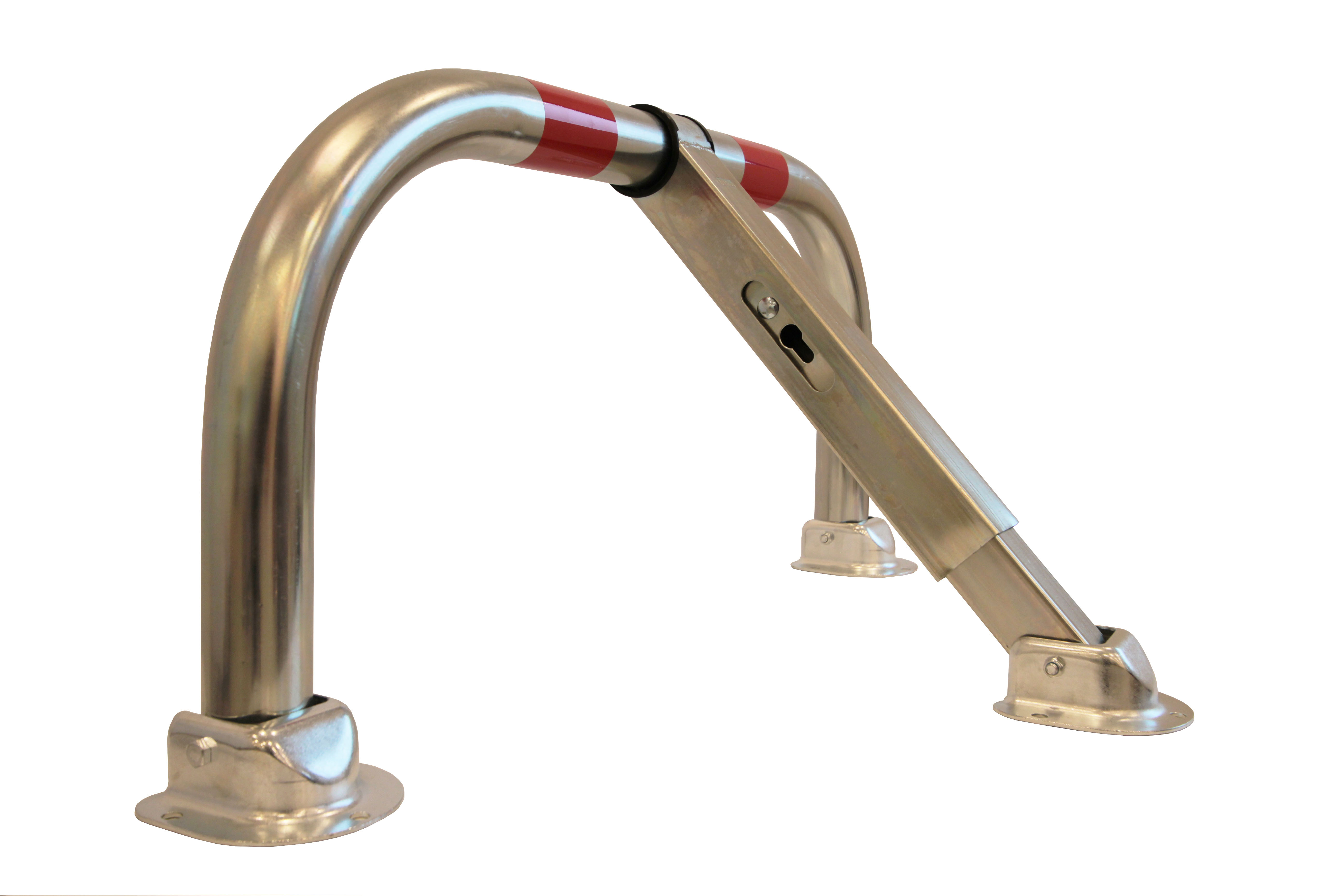 RS PRO Grey Galvanised Steel Parking Barrier