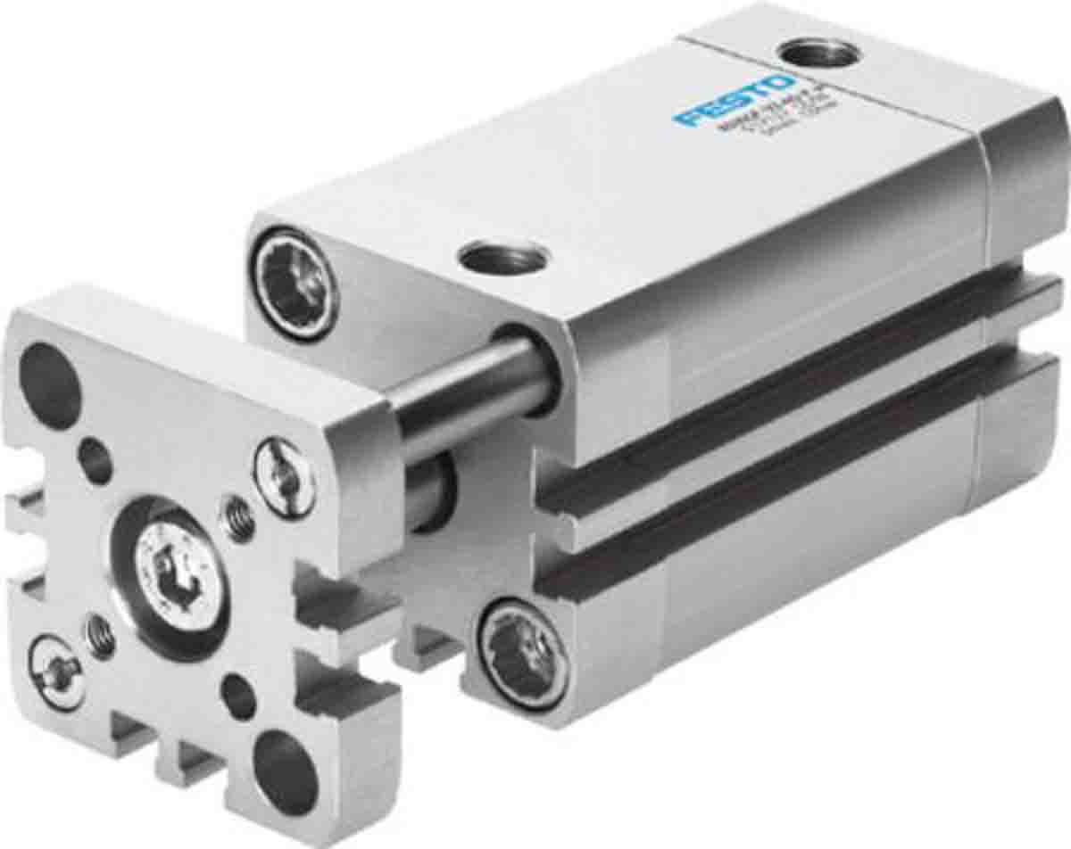 Festo Pneumatic Compact Cylinder - 554259 50 mm Bore, 10 mm ADNGF-50-10-P-A Series, Double Acting Acting
