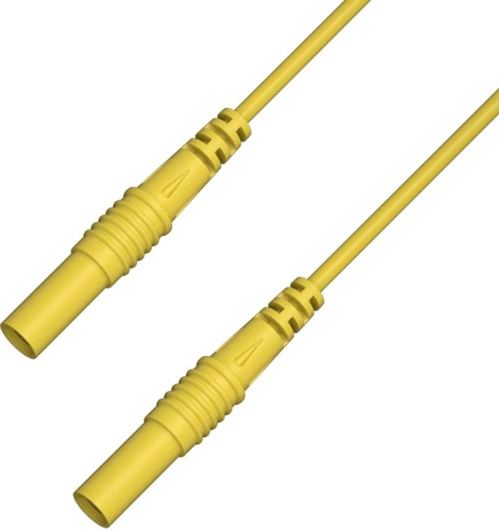 RS PRO Test Leads, 2.5A, 50V, Yellow, 300cm Lead Length