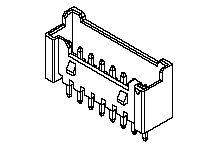 Molex 35362 Series Vertical PCB Header, 12 Contact(s), 2 mm Pitch, 1 Row, Shrouded