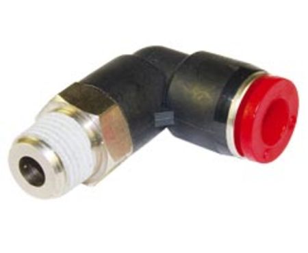 Norgren, R 3/8 to Push In 12 mm, Threaded-to-Tube Connection Style