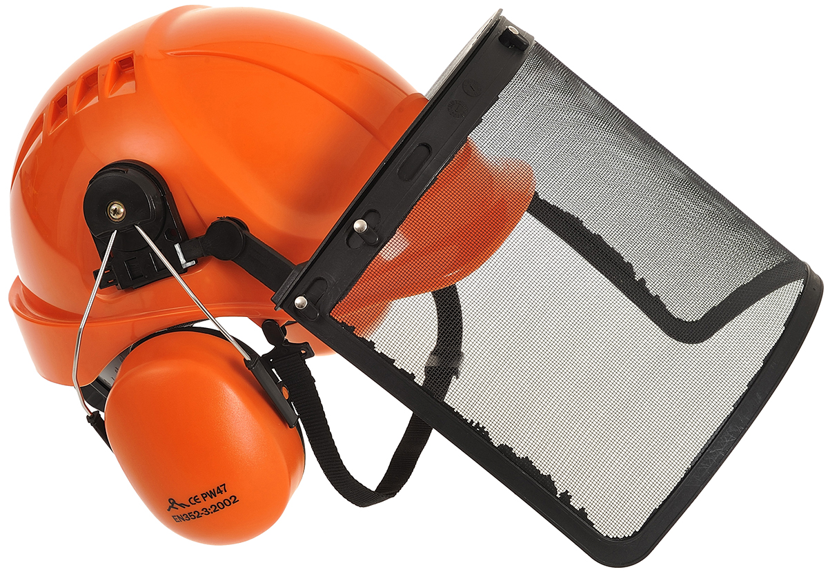 Portwest Black Flip Up ABS (Helmet) Face Shield with Chin, Ear Guard , Resistant To Extreme Temperatures, Lateral