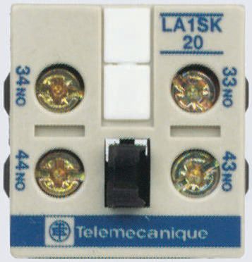 Schneider Electric Auxiliary Contact, 2 Contact, 2NO, Front Mount