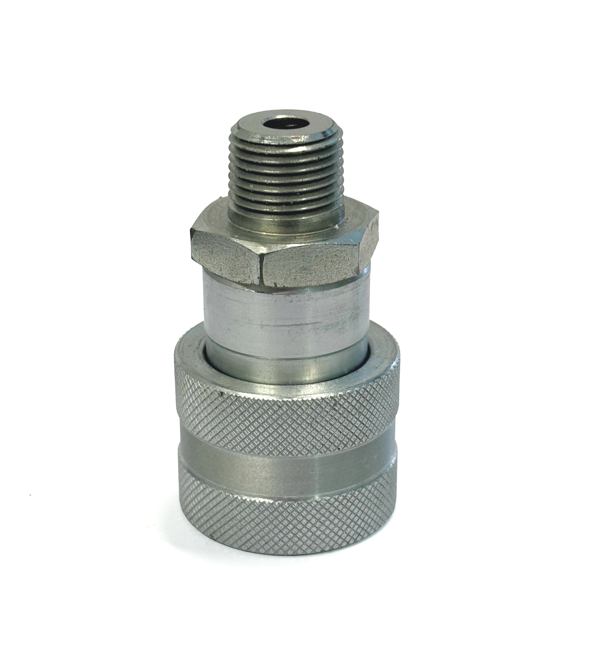 RS PRO Steel Male Hydraulic Quick Connect Coupling, NPT 3/8 Male