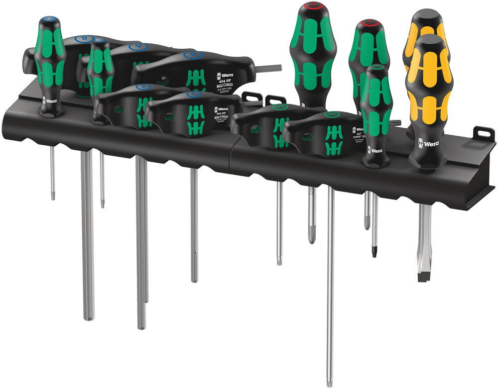Wera Hexagon; Pozidriv; Slotted; Torx Hex Key & Screwdriver Set, 14-Piece