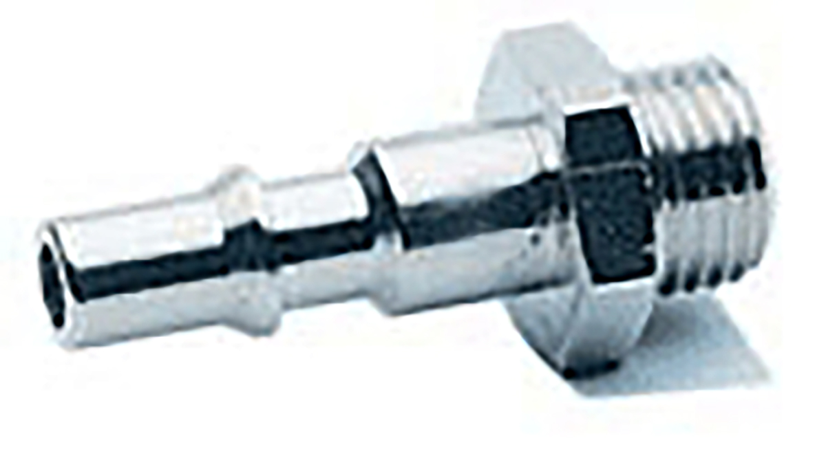 RS PRO Nickel Plated Brass Male Coupler Nipple, G 3/8 Male 3/8in Threaded