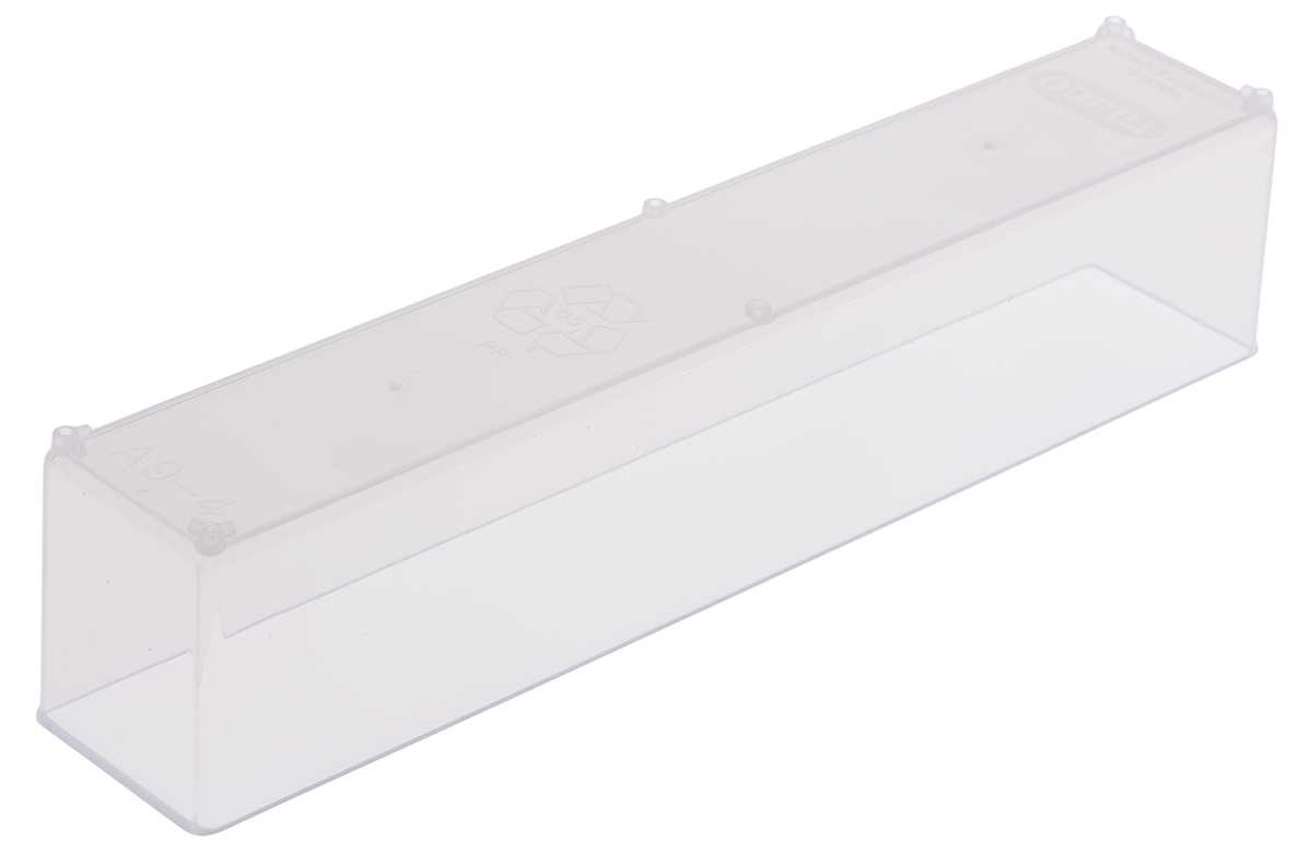 Raaco Transparent PP Compartment Box, 47mm x 39mm x 218mm