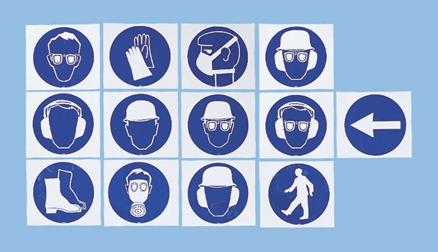 Brady PET Mandatory Use This Walkway Sign With Pictogram Only Text