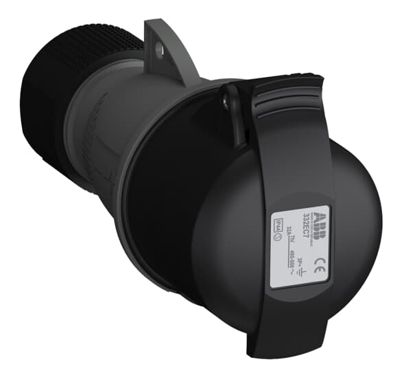Amphenol Industrial, 2CMA1 IP44 Red 3P+E Industrial Power Socket, Rated At 32A, 500 V