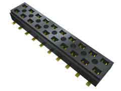 Samtec CLT Series Straight Surface Mount PCB Socket, 6-Contact, 2-Row, 2mm Pitch, Solder Termination