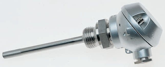 Jumo PT100 RTD Sensor, 6mm Dia, 150mm Long, 2 Wire, G1/2, Class B +200°C Max