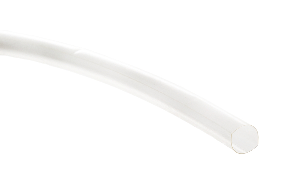 TE Connectivity Heat Shrink Tubing, Clear 6.4mm Sleeve Dia. x 1.2m Length 2:1 Ratio, RT-375 Series