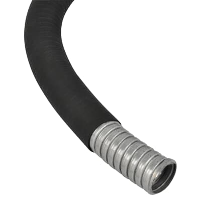 Adaptaflex Flexible, Liquid Tight Conduit, 25mm Nominal Diameter, Galvanised Steel, Black