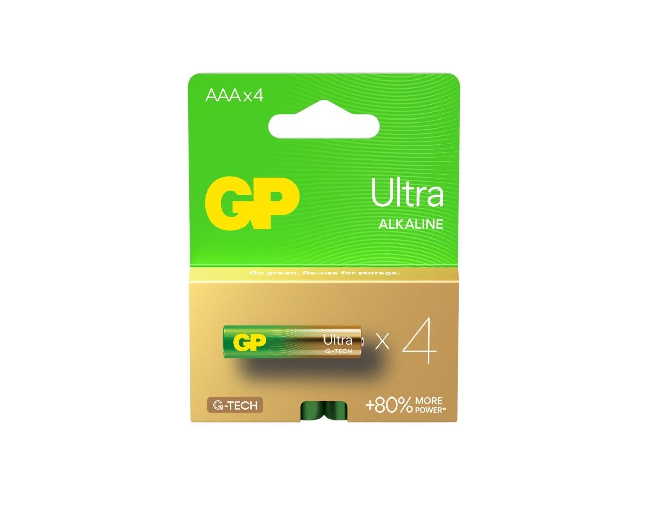 Gp Batteries GP Batteries Ultra Alkaline Alkaline Manganese Dioxide AAA Batteries 1.5V