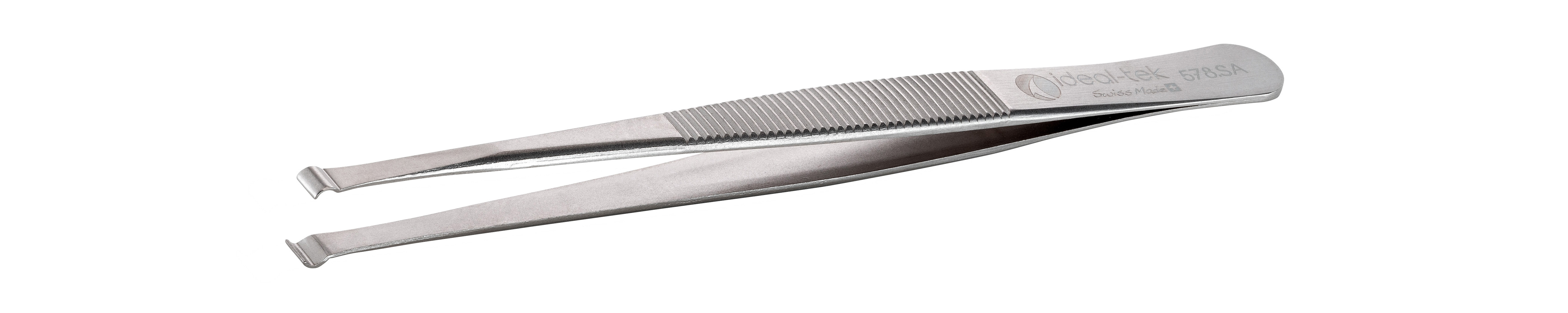 ideal-tek 120 mm, Stainless Steel, Curved, Tweezers