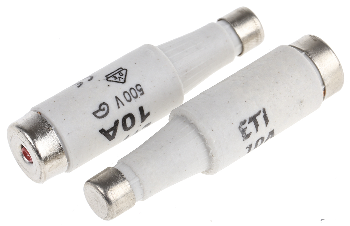 ETI 10A DI Diazed Fuse, E16 Thread Size, gG - gL, 500V ac
