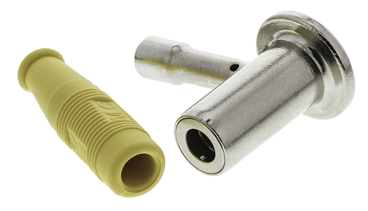 Staubli Yellow, Female Test Connector Adapter With Copper contacts and Gold Plated
