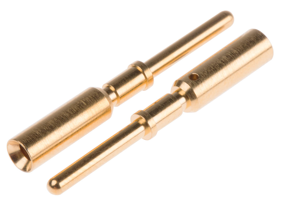 HARTING Male Crimp Circular Connector Contact, Contact Size 1.5mm, Wire Size 16 AWG
