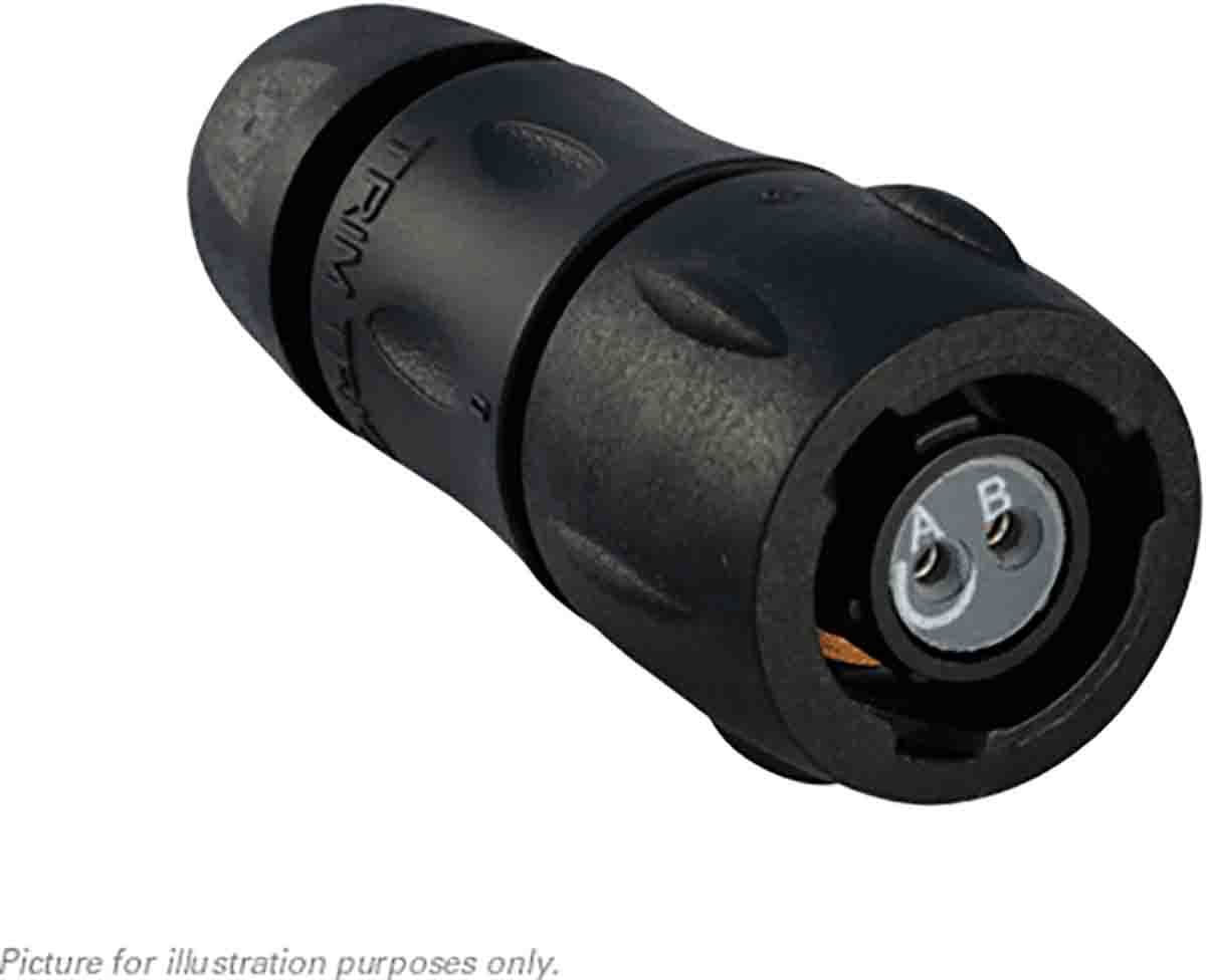 Souriau Sunbank by Eaton, UTS 2 Way Cable Mount MIL Spec Circular Connector Plug, Socket Contacts,Shell Size 8,
