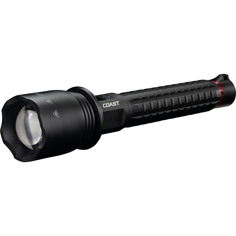 Coast LED Torch Black - Rechargeable 8000 lm, 248 mm